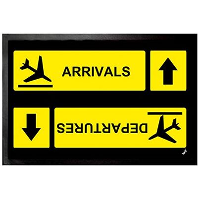 1art1 Flughäfen Arrivals Departures Fußmatte Dekomatte Innenbereich Design Türmatte 60x40 cm 1art1 Flughäfen Arrivals Departures Fußmatte Dekomatte Innenbereich Design Türmatte 60x40 cm