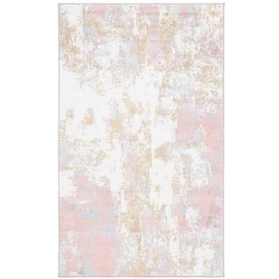 Safavieh Traditionell Teppich für Rug Ideal für stark frequentierte Bereiche Maschinenwaschbar Arizona Collection, Kurzer Flor, in Fuchsia und Grau, 91 X 152 cm Safavieh Traditionell Teppich für Rug Ideal für stark frequentierte Bereiche Maschinenwaschbar Arizona Collection, Kurzer Flor, in Fuchsia und Grau, 91 X 152 cm