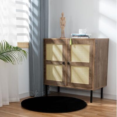 VIMODA Fellteppich Deluxe waschbar, sanfter Hochflor-Teppich einfarbig, kuschelig für Ihr Wohnzimmer oder Schlafzimmer,Farbe:Schwarz;Maße:Ø 80 cm Rund VIMODA Fellteppich Deluxe waschbar, sanfter Hochflor-Teppich einfarbig, kuschelig für Ihr Wohnzimmer oder Schlafzimmer,Farbe:Schwarz;Maße:Ø 80 cm Rund