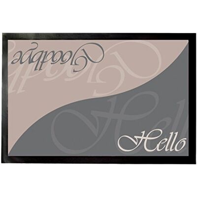 1art1 Spaß Hello, Goodbye Fußmatte Dekomatte Innenbereich Design Türmatte 60x40 cm 1art1 Spaß Hello, Goodbye Fußmatte Dekomatte Innenbereich Design Türmatte 60x40 cm