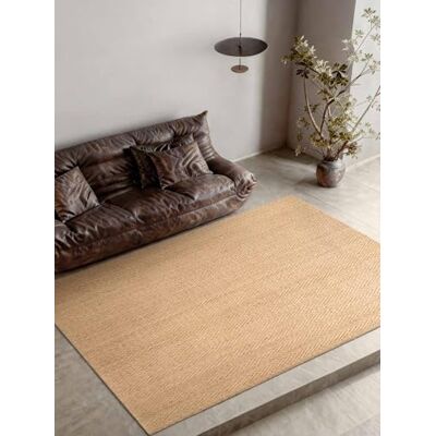 Villeroy & Boch Juteteppich Mirabelle Natur Wohnzimmerteppich, 100% Jute, Fischgräten-Design Handgewebt & Natürlich Naturfaser für Wohnzimmer, Schlafzimmer, Esszimmer – Natur Gold, 200x300 cm Villeroy & Boch Juteteppich Mirabelle Natur Wohnzimmerteppich, 100% Jute, Fischgräten-Design Handgewebt & Natürlich Naturfaser für Wohnzimmer, Schlafzimmer, Esszimmer – Natur Gold, 200x300 cm