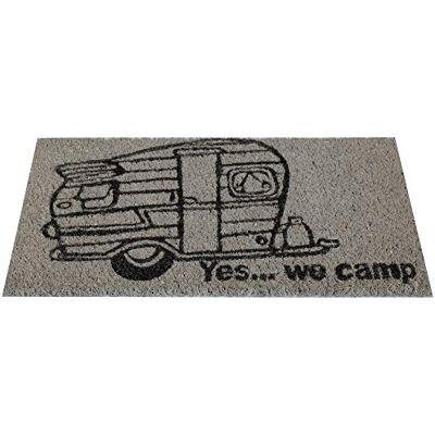 Bestlivings Fußmatte Kokos Schuhabtreter 25x50cm (Yes we Camp), Fußabtreter Schmutzfangmatte Türmatte Bodenmatte Läufer Teppich Türvorleger Abtreter Bestlivings Fußmatte Kokos Schuhabtreter 25x50cm (Yes we Camp), Fußabtreter Schmutzfangmatte Türmatte Bodenmatte Läufer Teppich Türvorleger Abtreter