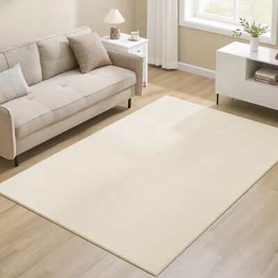 SONGMICS Teppich, 160 x 230 cm, Wohnzimmerteppich, Rutschfester Teppich, Dekoration, für Wohnzimmer, Schlafzimmer, maschinenwaschbar, modern, cappuccinobeige TAR013LZ02 SONGMICS Teppich, 160 x 230 cm, Wohnzimmerteppich, Rutschfester Teppich, Dekoration, für Wohnzimmer, Schlafzimmer, maschinenwaschbar, modern, cappuccinobeige TAR013LZ02