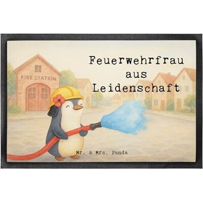 Panda Fussmatte Feuerwehrfrau Leidenschaft Design 50 x 75 cm Geschenk, Fußabtreter, Feuerwehr, Outdoor-Matte, Bodenvorleger, Freiwillige, Schmutzmatte, fußmatte, Brandschutz, Spruch Panda Fussmatte Feuerwehrfrau Leidenschaft Design 50 x 75 cm Geschenk, Fußabtreter, Feuerwehr, Outdoor-Matte, Bodenvorleger, Freiwillige, Schmutzmatte, fußmatte, Brandschutz, Spruch