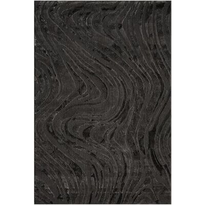 VIMODA Teppich Wohnzimmer Teppich Schlafzimmer 3D Effekt modern Weich kurzflor Wellenmuster Qualitativ,Maße:200 x 290 cm;Farbe:Anthrazit VIMODA Teppich Wohnzimmer Teppich Schlafzimmer 3D Effekt modern Weich kurzflor Wellenmuster Qualitativ,Maße:200 x 290 cm;Farbe:Anthrazit