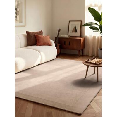 Villeroy & Boch Wollteppich Kivi Weicher Natur Wohnzimmerteppich mit Bordüre, Handgemacht & Natürlich, Modernes Design für Wohnzimmer, Schlafzimmer, Esszimmer, Flur Natur Beige, 160x230 cm Villeroy & Boch Wollteppich Kivi Weicher Natur Wohnzimmerteppich mit Bordüre, Handgemacht & Natürlich, Modernes Design für Wohnzimmer, Schlafzimmer, Esszimmer, Flur Natur Beige, 160x230 cm