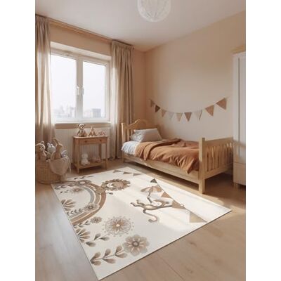 Villeroy & Boch Boho Kids Kinderteppich Roar Like a Lion Summer Party weicher Kurzflor, Kinderzimmer Mädchen & Junge, Tiermotiv Spielteppich, Krabbelteppich Creme Multifarben, 120x170 cm Villeroy & Boch Boho Kids Kinderteppich Roar Like a Lion Summer Party weicher Kurzflor, Kinderzimmer Mädchen & Junge, Tiermotiv Spielteppich, Krabbelteppich Creme Multifarben, 120x170 cm