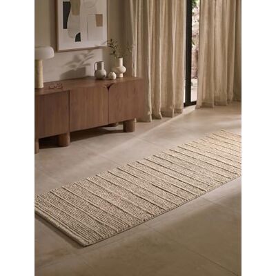 Ted Baker Wollteppich Parker Natürlicher Wohnzimmerteppich, 100% Wolle, Handgewebt & Zeitlos, Naturfaser Läufer Gestreift Skandi für Wohnzimmer, Schlafzimmer, Esszimmer – Beige, 80x250 cm Ted Baker Wollteppich Parker Natürlicher Wohnzimmerteppich, 100% Wolle, Handgewebt & Zeitlos, Naturfaser Läufer Gestreift Skandi für Wohnzimmer, Schlafzimmer, Esszimmer – Beige, 80x250 cm