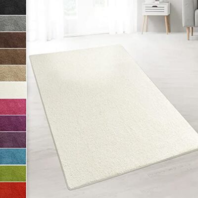 casa pura Shaggy-Teppich Barcelona (Creme, 200 x 250 cm) Weicher Hochflor-Teppich aus Polypropylen mit rutschhemmendem Action-Back-Rücken casa pura Shaggy-Teppich Barcelona (Creme, 200 x 250 cm) Weicher Hochflor-Teppich aus Polypropylen mit rutschhemmendem Action-Back-Rücken