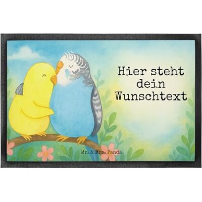 Panda Individuelle Fussmatte Wellensittich Liebe Design 40 x 60 cm Geschenk, Freundin, Personalisierte Fußmatte, personalisierbar, Nähe, Kuscheln, mit Namen, personalisiert, Verknallt Panda Individuelle Fussmatte Wellensittich Liebe Design 40 x 60 cm Geschenk, Freundin, Personalisierte Fußmatte, personalisierbar, Nähe, Kuscheln, mit Namen, personalisiert, Verknallt