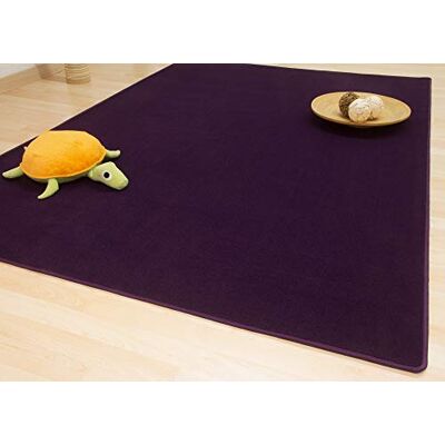 Steffensmeier Kurzflor Teppich Verona Kinderzimmer, sehr strapazierfähig und pflegeleicht, Aubergine, Größe: 80x150 cm Steffensmeier Kurzflor Teppich Verona Kinderzimmer, sehr strapazierfähig und pflegeleicht, Aubergine, Größe: 80x150 cm