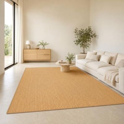 Floordirekt Sisal Teppich 100% Sisal Naturteppich, 80 x 500 cm Natur Rutschhemmender Latexrücken, Sisal Läufer, Gekettelte Kanten, Für Wohnzimmer, Flur & Esszimmer Floordirekt Sisal Teppich 100% Sisal Naturteppich, 80 x 500 cm Natur Rutschhemmender Latexrücken, Sisal Läufer, Gekettelte Kanten, Für Wohnzimmer, Flur & Esszimmer