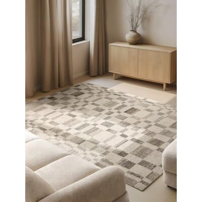 vikosa Boho 1.0 Wollteppich Structa, Handgemacht & Natürlich, Wohnzimmerteppich, Geometrisches Design, Kurzflor, Hygge, Skandi, Teppich für Wohnzimmer,Schlafzimmer Natur Creme Braun, 200x300 cm vikosa Boho 1.0 Wollteppich Structa, Handgemacht & Natürlich, Wohnzimmerteppich, Geometrisches Design, Kurzflor, Hygge, Skandi, Teppich für Wohnzimmer,Schlafzimmer Natur Creme Braun, 200x300 cm