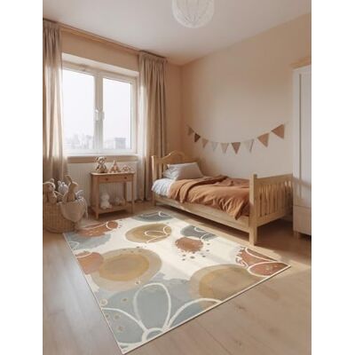 Hanse Home Adventures Kinderteppich Marigold Kinderzimmerteppich Blumen, Flower Power, Kurzflor Spielteppich Bunt, Junge, Mädchen, Teppich Kinderzimmer, Wohnzimmer Creme Multifarben, 120x170 cm Hanse Home Adventures Kinderteppich Marigold Kinderzimmerteppich Blumen, Flower Power, Kurzflor Spielteppich Bunt, Junge, Mädchen, Teppich Kinderzimmer, Wohnzimmer Creme Multifarben, 120x170 cm