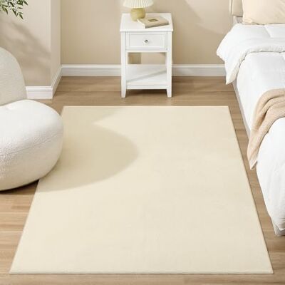 SONGMICS Teppich, 120 x 170 cm, Wohnzimmerteppich, Rutschfester Teppich, Dekoration, für Wohnzimmer, Schlafzimmer, maschinenwaschbar, modern, cappuccinobeige TAR012LZ02 SONGMICS Teppich, 120 x 170 cm, Wohnzimmerteppich, Rutschfester Teppich, Dekoration, für Wohnzimmer, Schlafzimmer, maschinenwaschbar, modern, cappuccinobeige TAR012LZ02