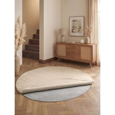 vikosa Solid Teppich Unterlage Prove Rund, rutschfestes Teppichpad, Anti-Rutsch-Matte dünn, zuschneidbare Rutschmatte, Teppich Stop, Universeller Gleitschutz für Boden, Schubladen Grau, 100 cm vikosa Solid Teppich Unterlage Prove Rund, rutschfestes Teppichpad, Anti-Rutsch-Matte dünn, zuschneidbare Rutschmatte, Teppich Stop, Universeller Gleitschutz für Boden, Schubladen Grau, 100 cm