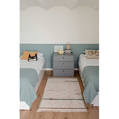 Lorena Canals Waschbare Teppiche Lanes Vintage Blue, 90 x 130 cm Lorena Canals Waschbare Teppiche Lanes Vintage Blue, 90 x 130 cm