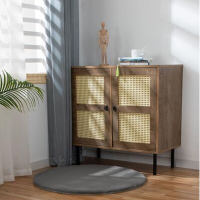 VIMODA Fellteppich Deluxe waschbar, sanfter Hochflor-Teppich einfarbig, kuschelig für Ihr Wohnzimmer oder Schlafzimmer,Farbe:Grau;Maße:Ø 80 cm Rund VIMODA Fellteppich Deluxe waschbar, sanfter Hochflor-Teppich einfarbig, kuschelig für Ihr Wohnzimmer oder Schlafzimmer,Farbe:Grau;Maße:Ø 80 cm Rund
