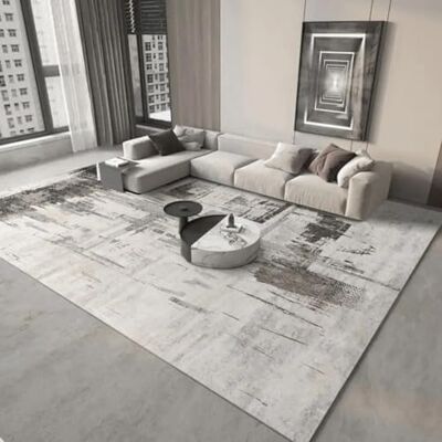 ART Wohnzimmer Teppich 60x120 cm weiß Grau Abstrakt Design Mode Gestreift Teppiche für Wohnzimmer Schlafzimmer Esszimmer Flur Teppich Rechteckig Waschmaschinenfest ART Wohnzimmer Teppich 60x120 cm weiß Grau Abstrakt Design Mode Gestreift Teppiche für Wohnzimmer Schlafzimmer Esszimmer Flur Teppich Rechteckig Waschmaschinenfest