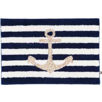 Rhomtuft Badteppiche Anker royal-Weiss-Weiss-Gold Lurex 1368 Rhomtuft Badteppiche Anker royal-Weiss-Weiss-Gold Lurex 1368