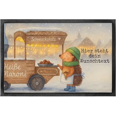 Panda Fussmatte personalisiert Igel Maronen Design 80 x 120 cm Geschenk, Personalisierte, Weihnachten, mit Namen, Individuelle Fußmatte, personalisierbar, Duft, Weihnachtsmarkt, Kastanien Panda Fussmatte personalisiert Igel Maronen Design 80 x 120 cm Geschenk, Personalisierte, Weihnachten, mit Namen, Individuelle Fußmatte, personalisierbar, Duft, Weihnachtsmarkt, Kastanien
