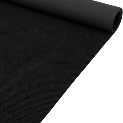 ANRO Yula Nadelfilz Teppich Meterware Schwarz Messeteppich Rips Auslegware Teppichboden Läufer rutschfest schwer entflammbar Messe Hochzeit Event 133 x 250 cm ANRO Yula Nadelfilz Teppich Meterware Schwarz Messeteppich Rips Auslegware Teppichboden Läufer rutschfest schwer entflammbar Messe Hochzeit Event 133 x 250 cm