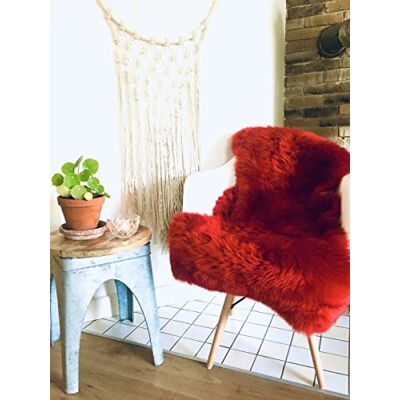 Hollert Lammfell Merino Rot kuschelig flauschig Schaffell waschbar Echtfell Läufer Teppich für Wohnzimmer Kinderzimmer Schlafzimmer Größe 110-120 Hollert Lammfell Merino Rot kuschelig flauschig Schaffell waschbar Echtfell Läufer Teppich für Wohnzimmer Kinderzimmer Schlafzimmer Größe 110-120