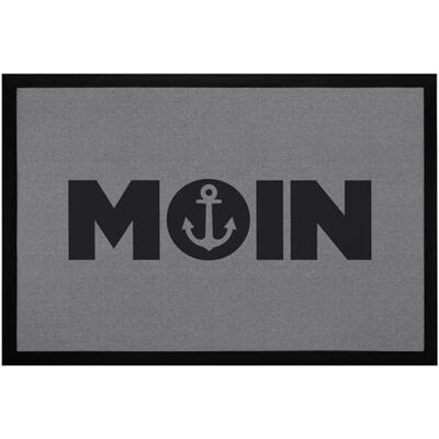 MoonWorks ® Fußmatte Moin norddeutsche Gruß Willkommen Hallo rutschfest & waschbar Schwarz 60x40cm MoonWorks ® Fußmatte Moin norddeutsche Gruß Willkommen Hallo rutschfest & waschbar Schwarz 60x40cm