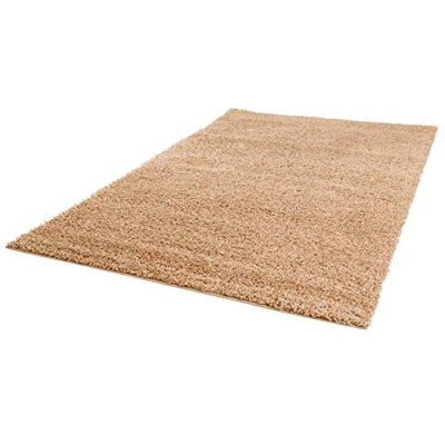 carpet city ayshaggy Shaggy Teppich Hochflor Langflor Einfarbig Uni Beige Weich Flauschig Wohnzimmer, Größe: Läufer 80 x 300 cm carpet city ayshaggy Shaggy Teppich Hochflor Langflor Einfarbig Uni Beige Weich Flauschig Wohnzimmer, Größe: Läufer 80 x 300 cm