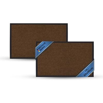 Bestlivings Fußmatte 2er Pack für Eingangsbereich- Schmutzfangmatte (Braun / 60x40cm) rutschfeste Sauberlaufmatte für Innen und Außen, saugfähiger Fußabstreifer Bestlivings Fußmatte 2er Pack für Eingangsbereich- Schmutzfangmatte (Braun / 60x40cm) rutschfeste Sauberlaufmatte für Innen und Außen, saugfähiger Fußabstreifer