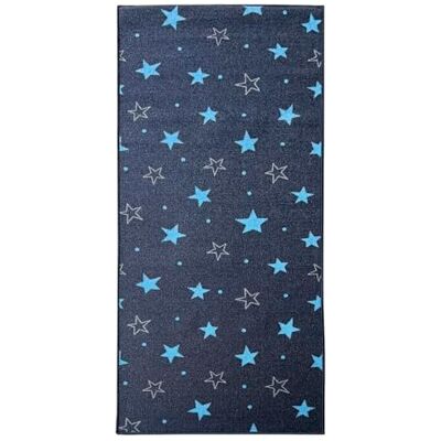 KARAT Teppichläufer Dots&Stars 80 x 150 cm Kinderteppich für Jungen und Mädchen Spielteppich, Teppich für Kinderzimmer, Wohnzimmer, Schlafzimmer (Navy Stars) KARAT Teppichläufer Dots&Stars 80 x 150 cm Kinderteppich für Jungen und Mädchen Spielteppich, Teppich für Kinderzimmer, Wohnzimmer, Schlafzimmer (Navy Stars)