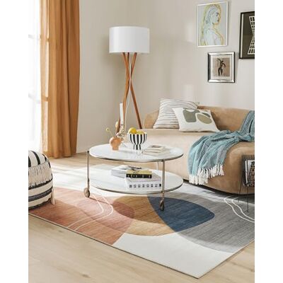 benuta Pop Teppich Laury Multicolor 200x300 cm Kunstfaser Rechteckig & im Style: Abstrakt,Geometrisch, Retro, Scandi Living Pflegeleicht für Wohnzimmer Schlafzimmer benuta Pop Teppich Laury Multicolor 200x300 cm Kunstfaser Rechteckig & im Style: Abstrakt,Geometrisch, Retro, Scandi Living Pflegeleicht für Wohnzimmer Schlafzimmer