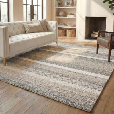 SAFAVIEH Naturfaser Teppich für Wohnzimmer, Esszimmer, Schlafzimmer Natural Fiber Collection, Kurzer Flor, Beige, 244 X 305 cm SAFAVIEH Naturfaser Teppich für Wohnzimmer, Esszimmer, Schlafzimmer Natural Fiber Collection, Kurzer Flor, Beige, 244 X 305 cm
