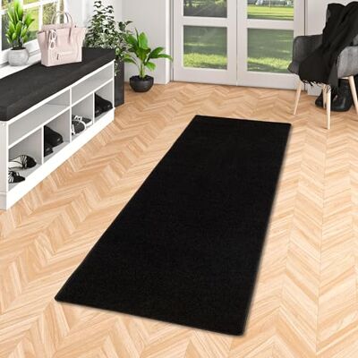 Snapstyle Hochflor Langflor Teppich Läufer Cottage Schwarz in 9 Größen Snapstyle Hochflor Langflor Teppich Läufer Cottage Schwarz in 9 Größen