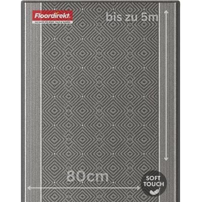 KARAT Premium Teppichläufer Modernes Rauten-Design Teppich Läufer für Küche, Flur & Wohnraum Flurläufer Küchenläufer Flurteppich (Olymp) (Silber, 80 x 500 cm#(Rechteckig)) KARAT Premium Teppichläufer Modernes Rauten-Design Teppich Läufer für Küche, Flur & Wohnraum Flurläufer Küchenläufer Flurteppich (Olymp) (Silber, 80 x 500 cm#(Rechteckig))