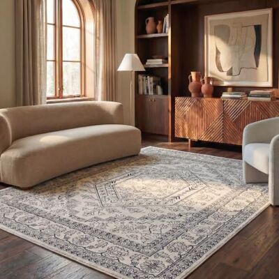 Safavieh - Odessa - Elfenbein Marine - 183x274 cm - Teppich Safavieh - Odessa - Elfenbein Marine - 183x274 cm - Teppich