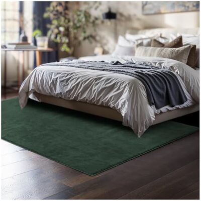 tectake ® Flauschiger Kurzflor Teppich, waschbar, für Wohnzimmer, Badezimmerteppich, Küchenteppich, Teppich Flur, Home Deko, rutschfest, allergikerfreundlich, grün, 120 x 170 cm tectake ® Flauschiger Kurzflor Teppich, waschbar, für Wohnzimmer, Badezimmerteppich, Küchenteppich, Teppich Flur, Home Deko, rutschfest, allergikerfreundlich, grün, 120 x 170 cm
