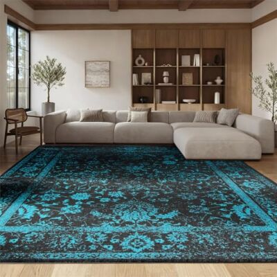Safavieh - 245x305cm - Schwarz/Türkis - 245x305cm - Rug Safavieh - 245x305cm - Schwarz/Türkis - 245x305cm - Rug