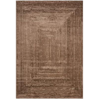 VIMODA Teppich Wohnzimmer Schlafzimmer Modern Hoch&Tief Bordüre Qualitativ 3D Effekt,Maße:80x300 cm;Farbe:Mokka VIMODA Teppich Wohnzimmer Schlafzimmer Modern Hoch&Tief Bordüre Qualitativ 3D Effekt,Maße:80x300 cm;Farbe:Mokka