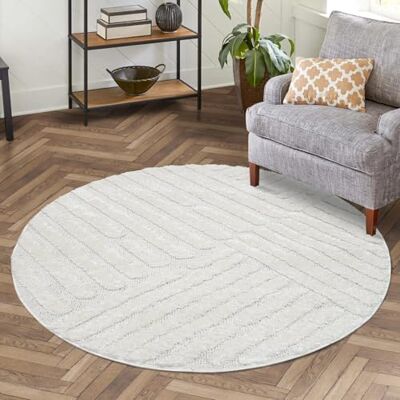 Carpet City FOCUS749 - Boho-Teppich 160cm rund Carpet City FOCUS749 - Boho-Teppich 160cm rund