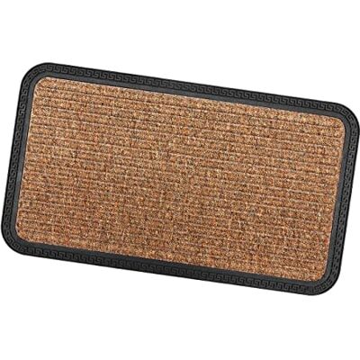 Emmevi Fußmatte, rutschfest, robust, saugfähig, gummiert, Modell WEST 25 x 60 cm, Beige Emmevi Fußmatte, rutschfest, robust, saugfähig, gummiert, Modell WEST 25 x 60 cm, Beige