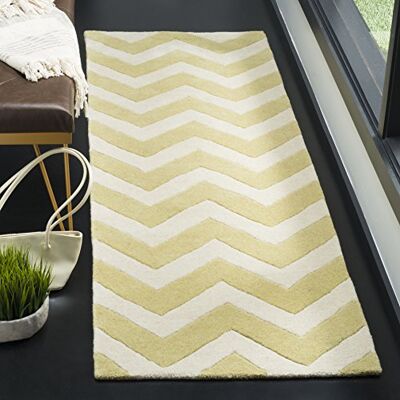 Safavieh Crosby Wollteppich Gold 210x68x1,27 cm rechteckig Safavieh Crosby Wollteppich Gold 210x68x1,27 cm rechteckig