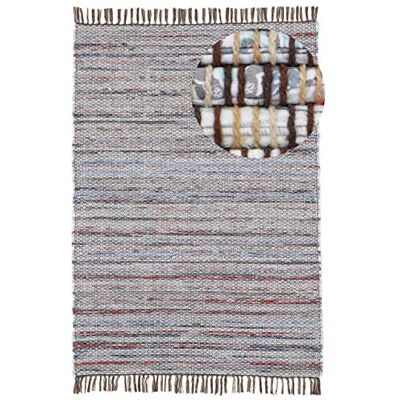 CARPETFINE Kelim Chindi Recycling Handgewebter Teppich - Teppich CARPETFINE Kelim Chindi Recycling Handgewebter Teppich - Teppich