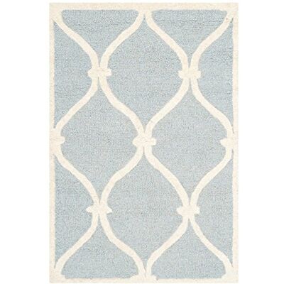 Safavieh Hugo Textil Teppich - Rechteckig, Blau - Teppich Safavieh Hugo Textil Teppich - Rechteckig, Blau - Teppich