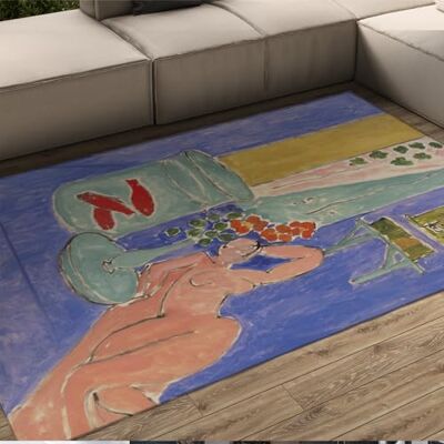 ART Brutalismus Stil Bereich Teppich Goldfisch und Skulptur Berühmte Malerei Drucke Teppich Niedrige Flor Dünne Teppiche Indoor Eingangsmatte Lila 180x240cm ART Brutalismus Stil Bereich Teppich Goldfisch und Skulptur Berühmte Malerei Drucke Teppich Niedrige Flor Dünne Teppiche Indoor Eingangsmatte Lila 180x240cm