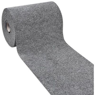 Emmevi Teppichläufer für Eingangsbereich, Teppichboden, einfarbig, für Flur, Gehweg, 50 x 80 cm, Grau Emmevi Teppichläufer für Eingangsbereich, Teppichboden, einfarbig, für Flur, Gehweg, 50 x 80 cm, Grau