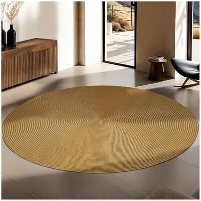 tectake ® Teppich rund in Jute Optik, Boho Deko, pflegeleichter Teppich für Wohnzimmer Deko modern, im Schlafzimmer, für Badezimmer, im Kinderzimmer, als Küchenteppich oder Läufer Ø 160cm Handgewebt mit natürlicher Jute-Optik, robuste Kunstfaser, formst tectake ® Teppich rund in Jute Optik, Boho Deko, pflegeleichter Teppich für Wohnzimmer Deko modern, im Schlafzimmer, für Badezimmer, im Kinderzimmer, als Küchenteppich oder Läufer Ø 160cm Handgewebt mit natürlicher Jute-Optik, robuste Kunstfaser, formst