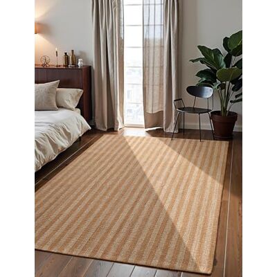 ELLE Decoration Juteteppich Amber Natur Wohnzimmerteppich aus 100% Jute, Handgewebt & Natürlich, Boho Naturfaser Teppich für Wohnzimmer, Schlafzimmer, Esszimmer – Natur Elfenbein Gold, 160x230 cm ELLE Decoration Juteteppich Amber Natur Wohnzimmerteppich aus 100% Jute, Handgewebt & Natürlich, Boho Naturfaser Teppich für Wohnzimmer, Schlafzimmer, Esszimmer – Natur Elfenbein Gold, 160x230 cm