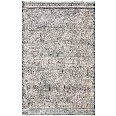 Safavieh - Wool Ivory/Charcoal 70x120 - Rug Safavieh - Wool Ivory/Charcoal 70x120 - Rug