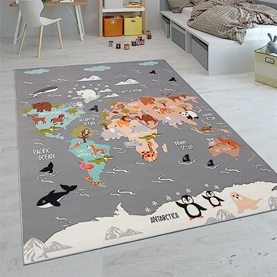 Paco Home - Play Rugs - Grau 3 - 160x220 cm - Rug Paco Home - Play Rugs - Grau 3 - 160x220 cm - Rug